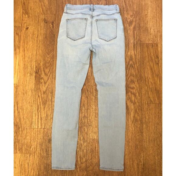 J. Crew Mercantile Light Wash Skinny Denim Blue Jeans Size 27 - Picture 6 of 12
